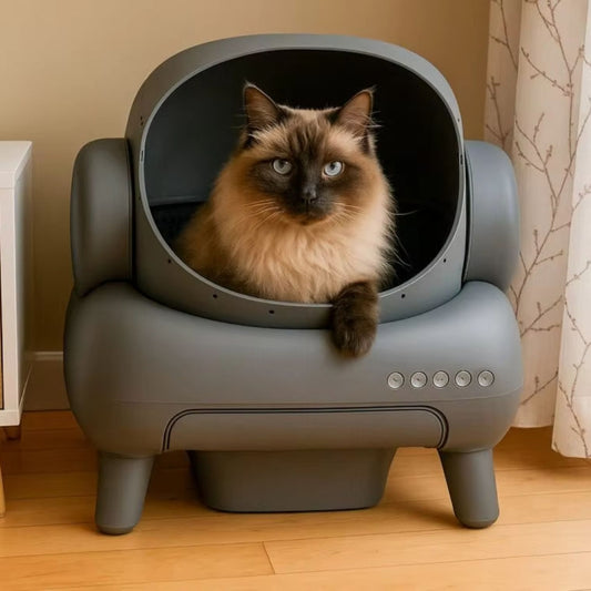 M1 Smart Automatic Cat Litter Box – Low-Noise, Odor-Control, App-Controlled Self-Cleaning System