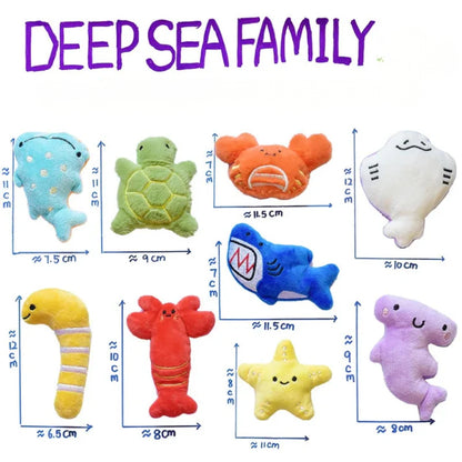 Interactive Squeaky Plush Dog Toy – Soft Cartoon Animal Toy for Playful Dogs & Cats