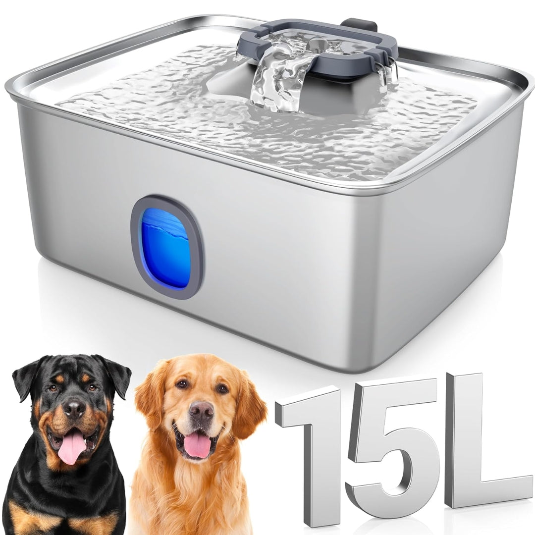 

Multi-pet water fountain with 5-layer filtration system