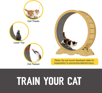 

Fitness exercise wheel for cats up to 120 lbs
