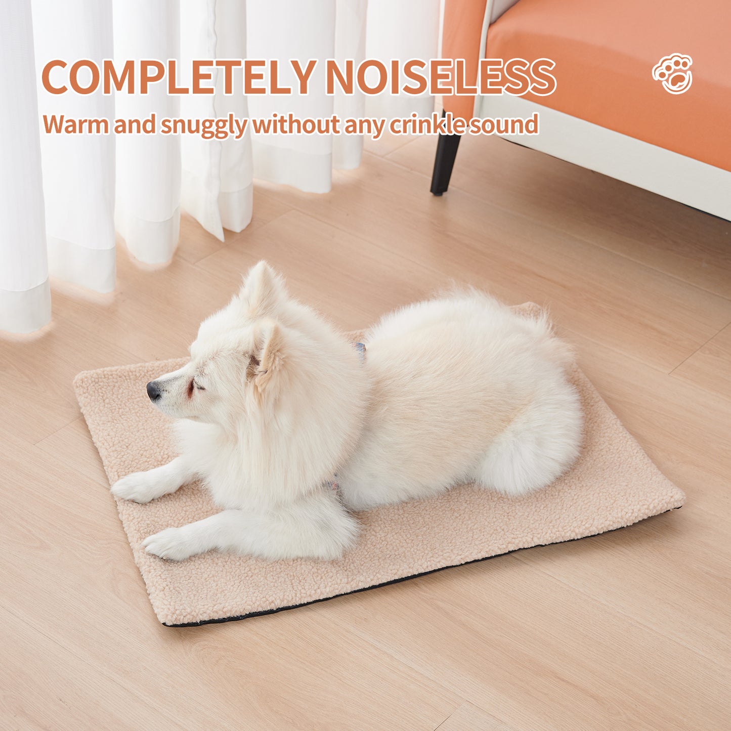 

Non-electric self-heating pet mat for winter comfort