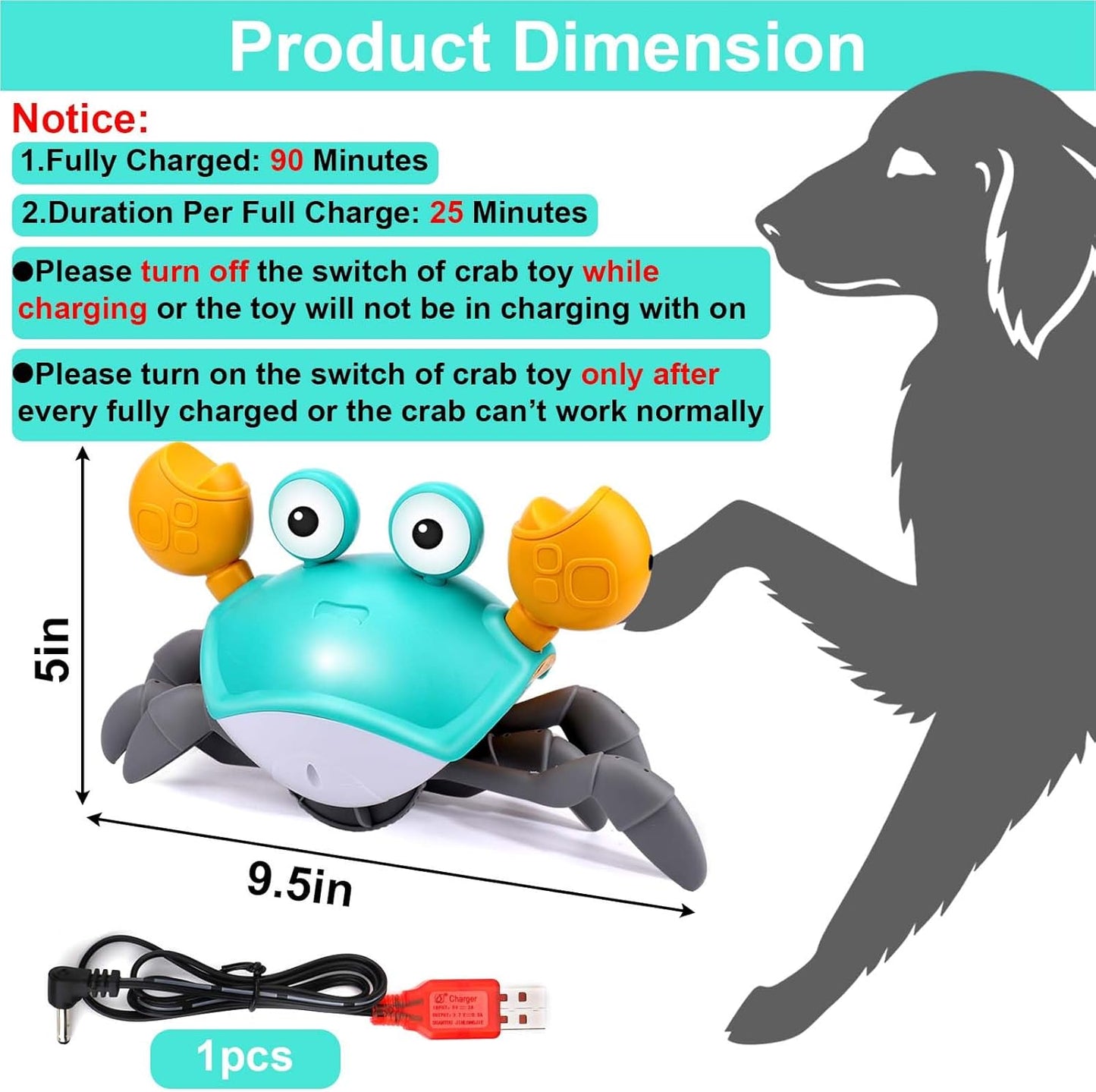  light and sound pet toy,