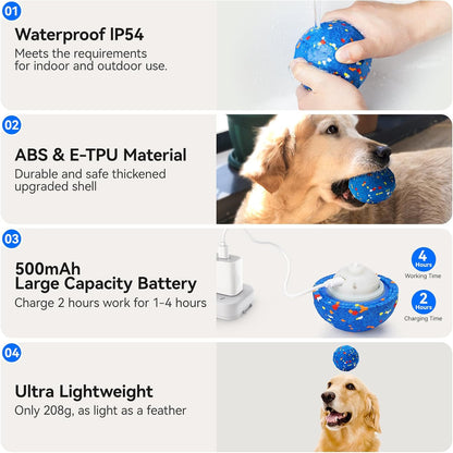 Durable E-TPU chew-proof toy for large dogs