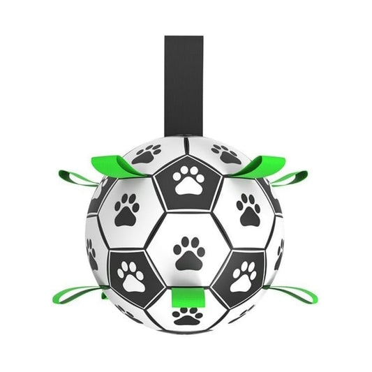 Damaly interactive dog soccer toy with grip ring