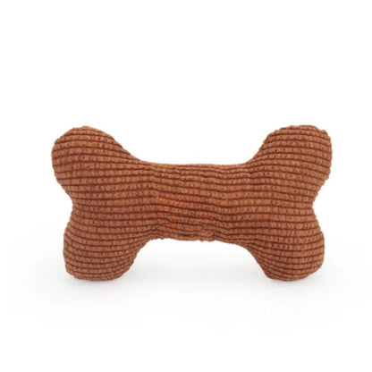 Bone Squeaky Plush Dog Toy - for Small Dogs & Puppies