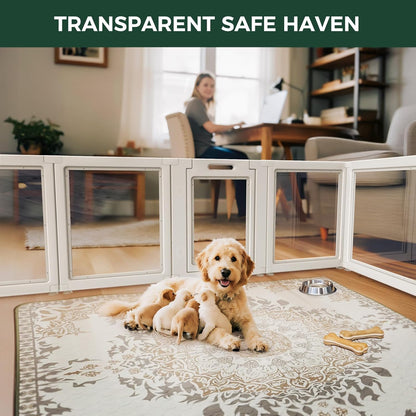 

AuraSpace transparent puppy enclosure with divider