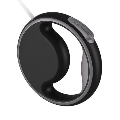 Automatic retractable dog leash with LED flashlight