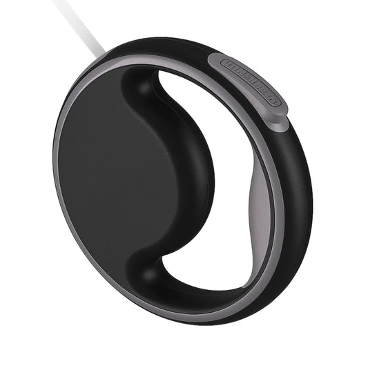 Automatic retractable dog leash with LED flashlight