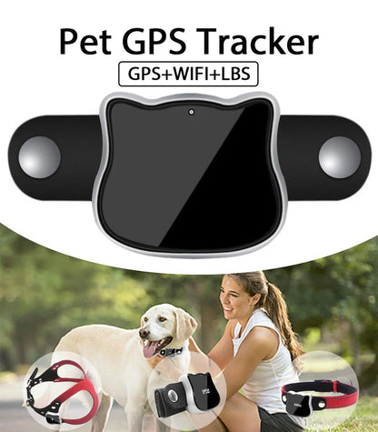 

Pink smart pet collar with tracking device