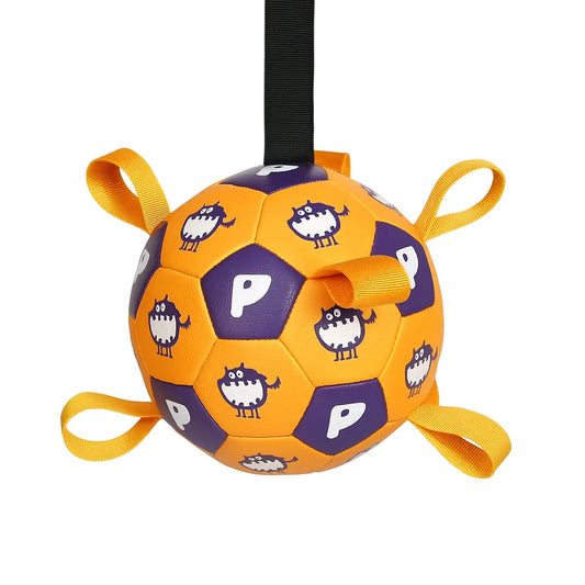 Durable Pet Football - Outdoor Fetch & Water Play Toy