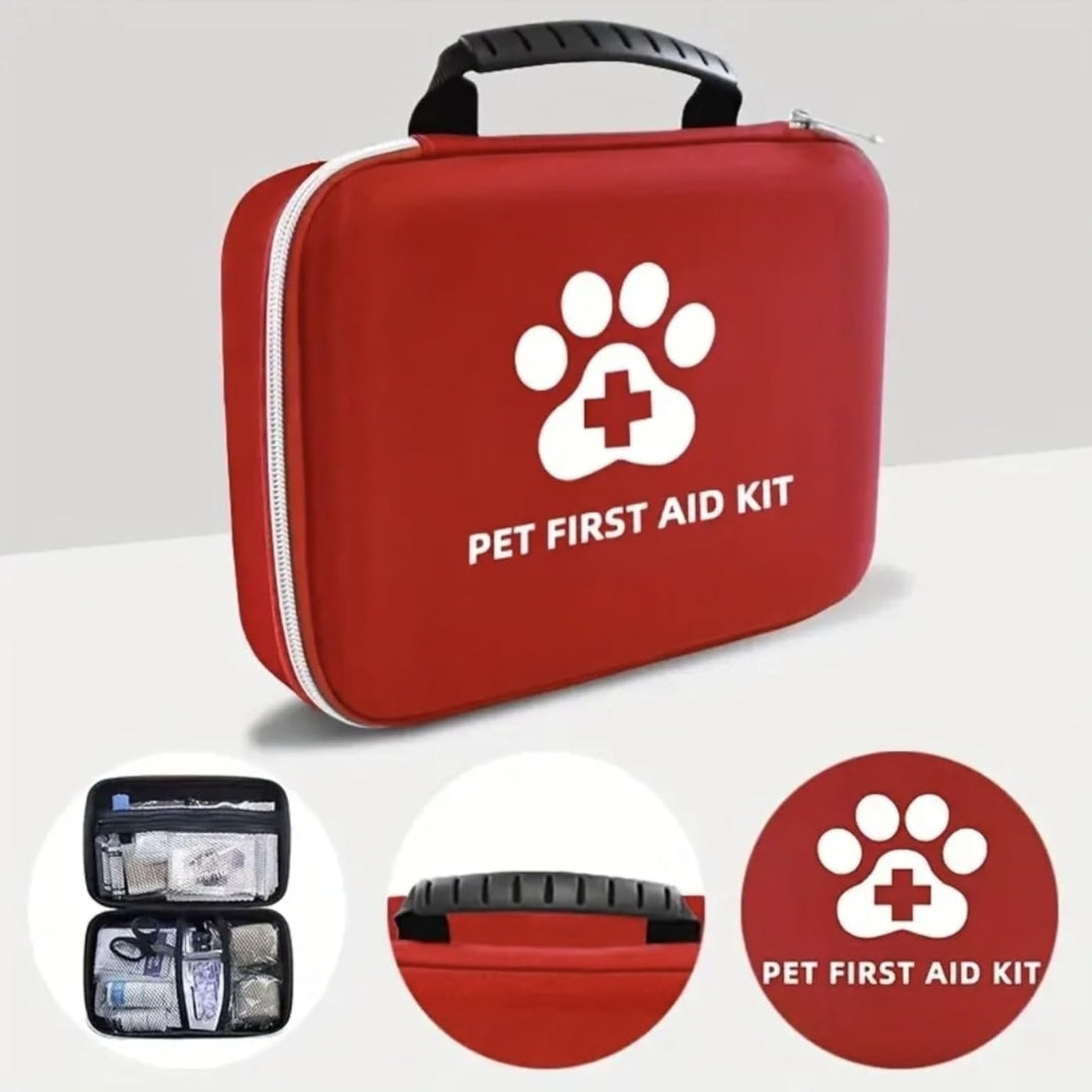 

Travel-ready pet first aid supplies for outdoor use