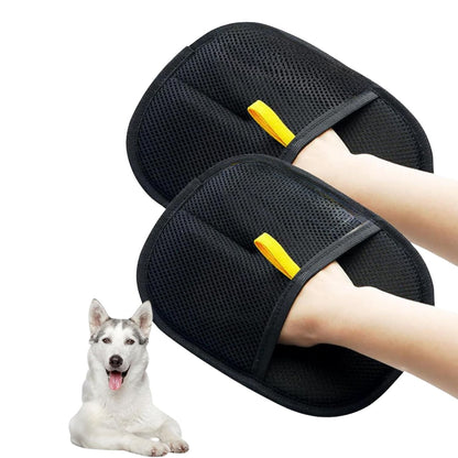 Dog bath gloves