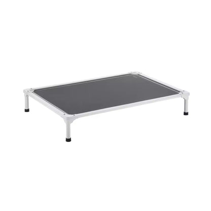 Elevated dog bed with breathable Teslin mesh