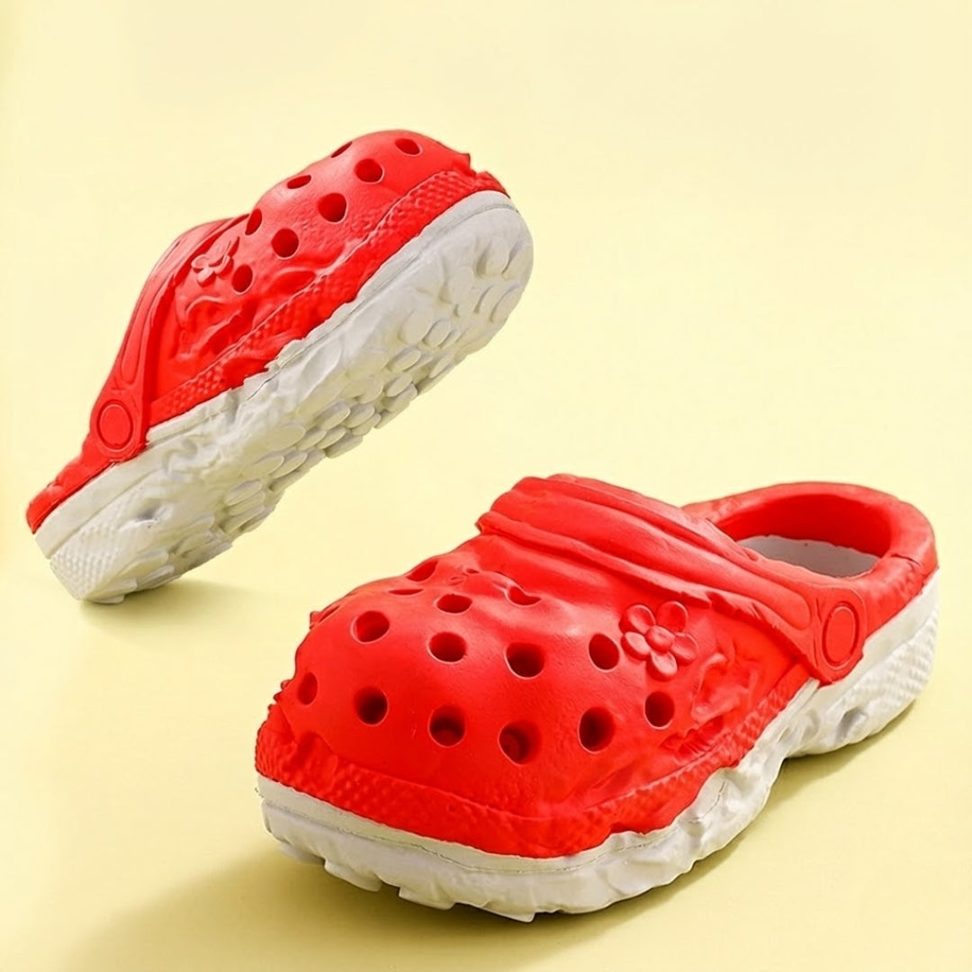 Durable Rubber Dog Chew Slipper Toy