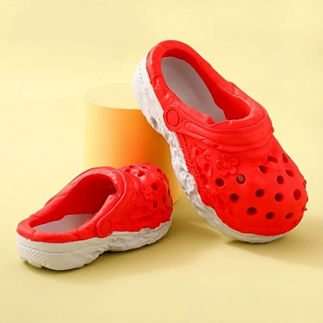 Durable Rubber Dog Chew Slipper Toy | Treat Dispensing & Teeth Cleaning