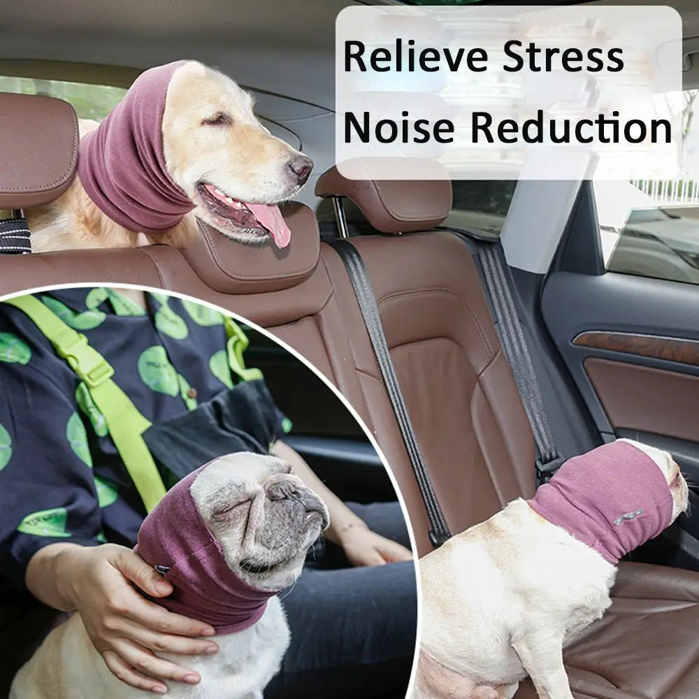 

Cat and dog ear protector for anxiety relief