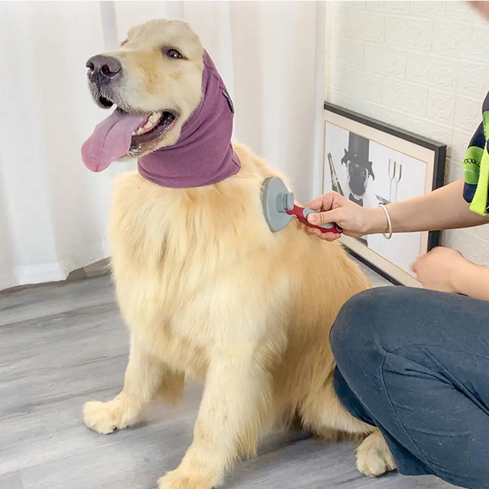

Soft polyester pet ear cover for grooming