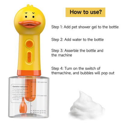 

Adorable dog shampoo dispenser with long battery life