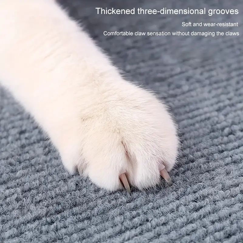 Reusable cat scratch mat installation demo