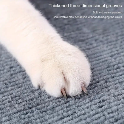 Reusable cat scratch mat installation demo