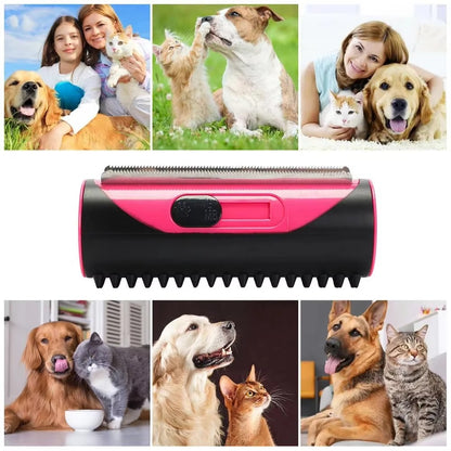 

Dog Grooming Brush with Stainless Steel Teeth