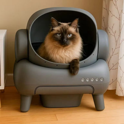 M1 Smart Automatic Cat Litter Box – Low-Noise, Odor-Control, App-Controlled Self-Cleaning System