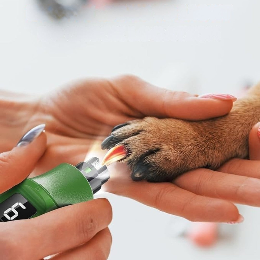 7-Speed Pet Nail Grinder with LED Light