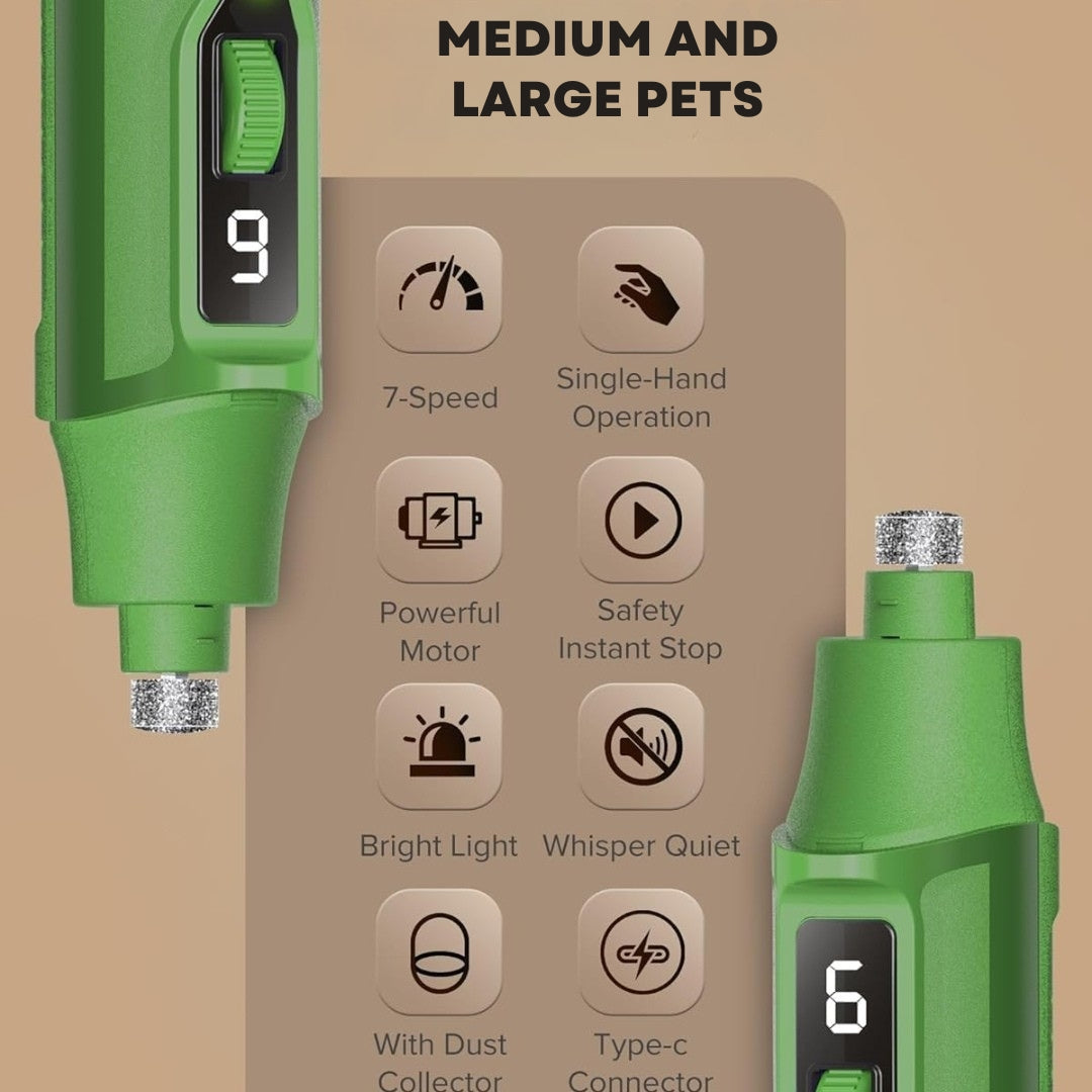7-Speed Pet Nail Grinder