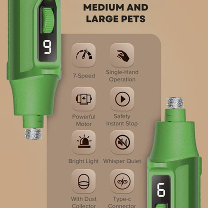 7-Speed Pet Nail Grinder