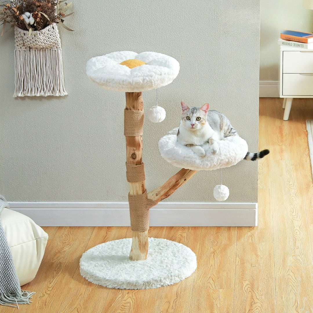 

Cat scratching post wrapped in pure sisal rope