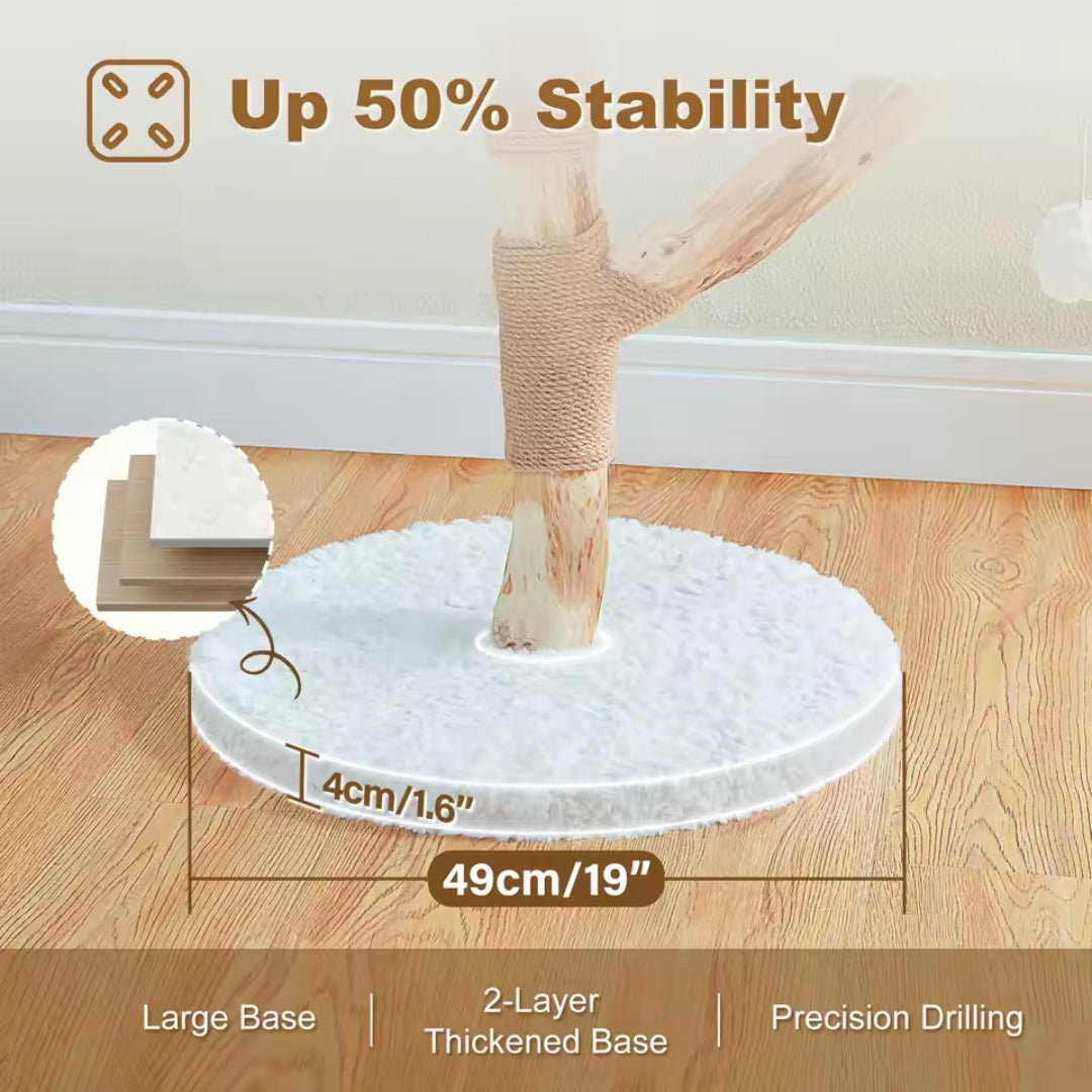 

Three-level wooden cat furniture design