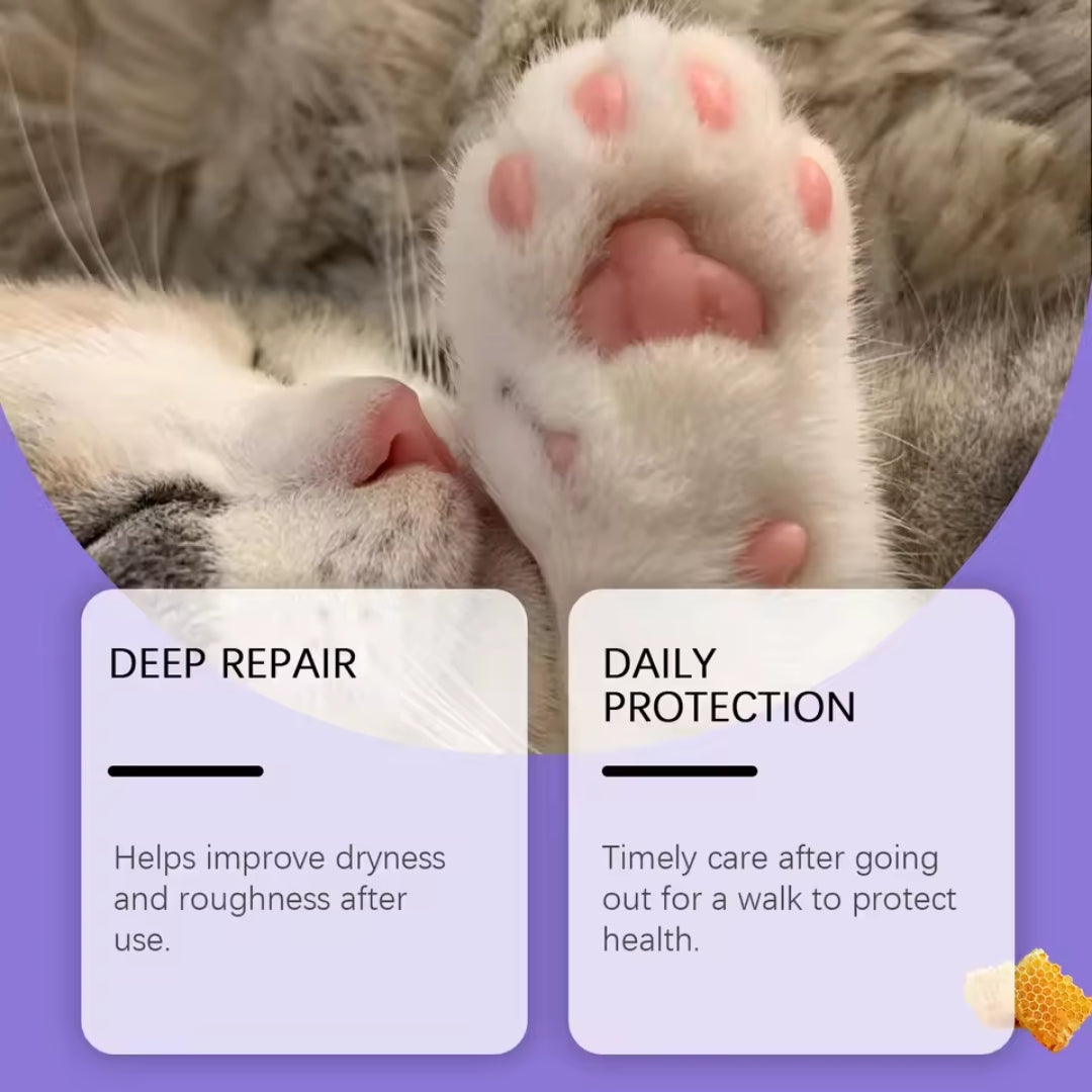 Portable pet paw cream for travel