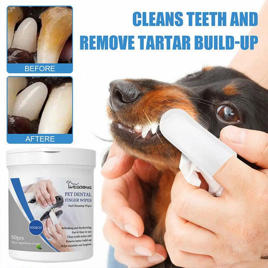 pet dental finger wipes