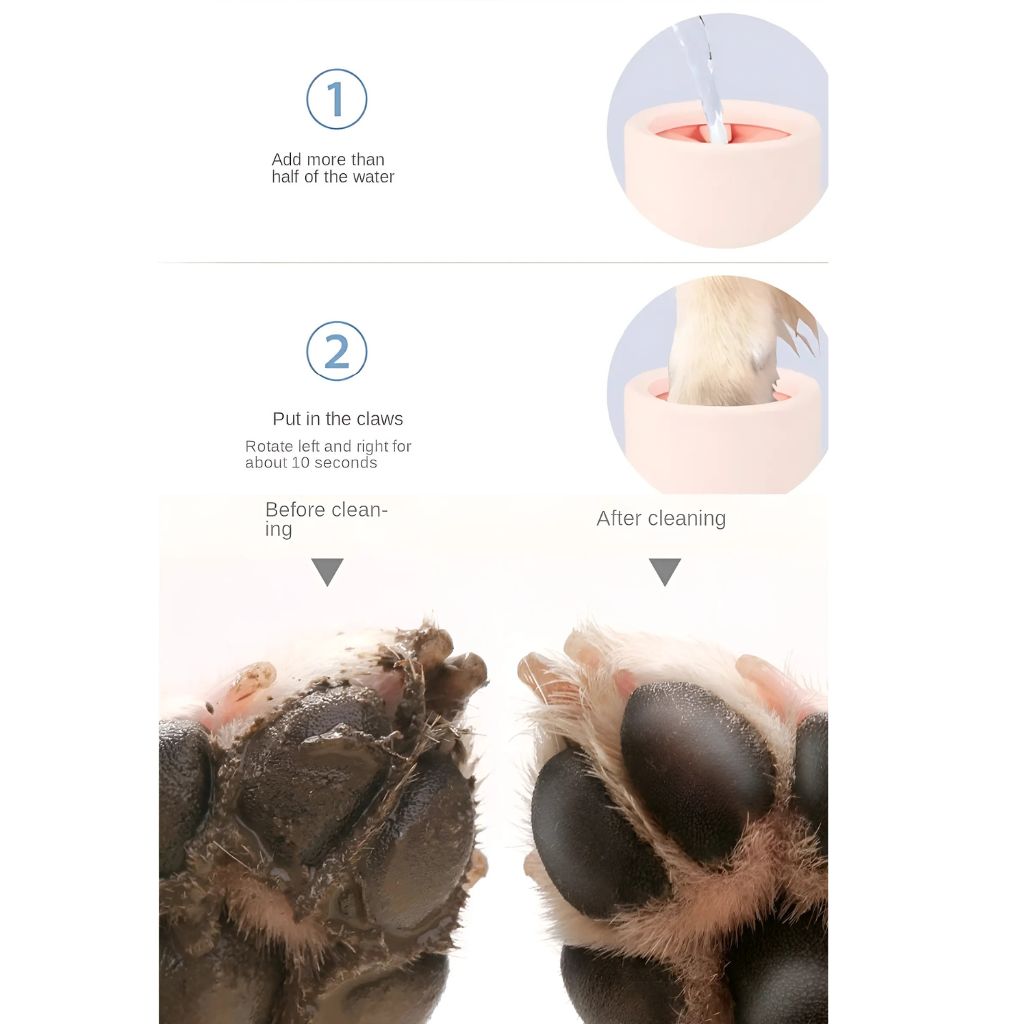 pet grooming paw cleaner