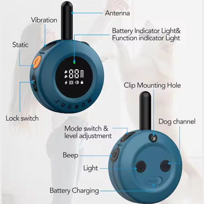 

Vibration and tone dog collar with remote