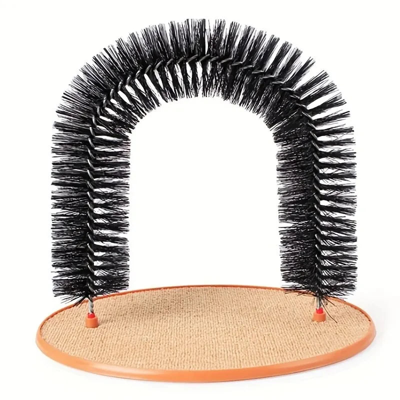

Interactive cat toy for grooming and scratching
