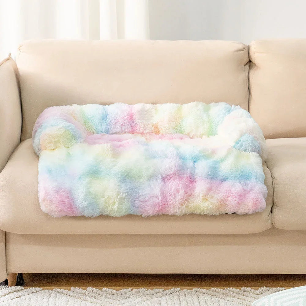

Cozy dog mat with raised orthopedic edges