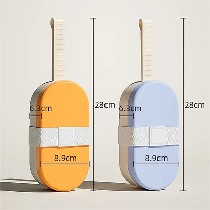 

Yellow and blue portable pet water bottle for cats and dogs