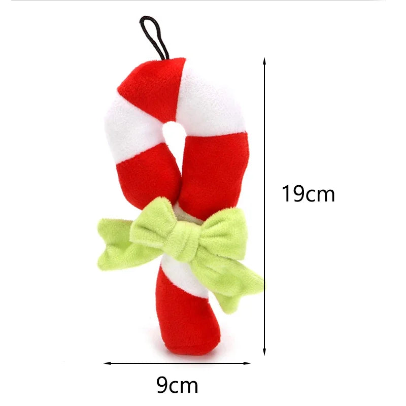 Christmas Squeaky Plush Toy for Dogs & Cats – Soft Holiday Chew Toy for Puppies, Small Dogs & Pets
