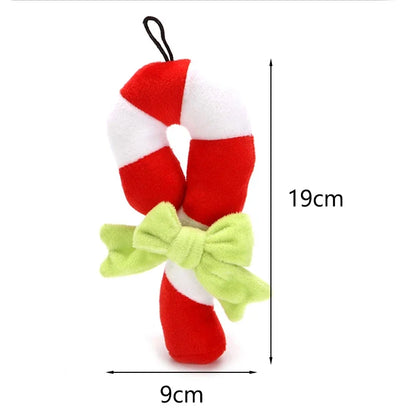 Christmas Squeaky Plush Toy for Dogs & Cats – Soft Holiday Chew Toy for Puppies, Small Dogs & Pets