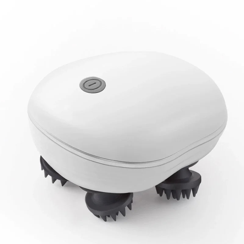 

White and pink pet massager for relaxation