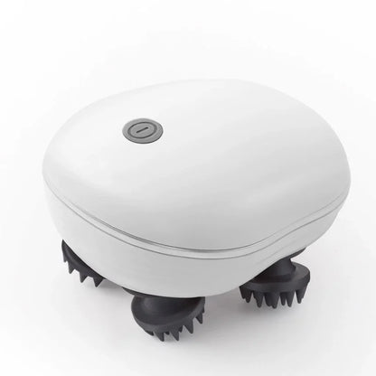 

White and pink pet massager for relaxation