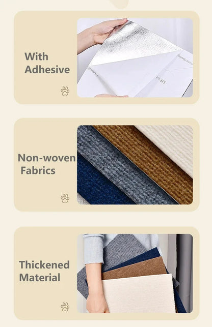 Cat Scratching Mat – Self-Adhesive Sofa Protector & Scratch Board, Non-Woven Furniture Guard for Cats