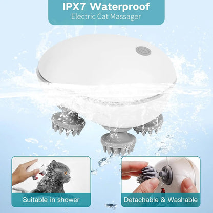 Electric grooming massager for cats and dogs