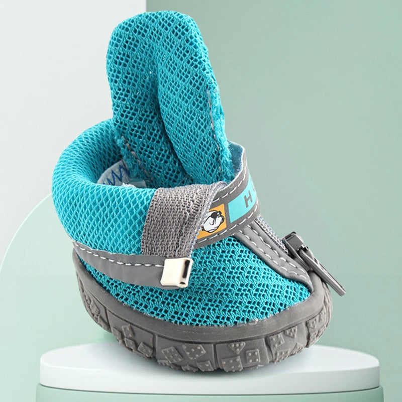 Plush lined dog shoes