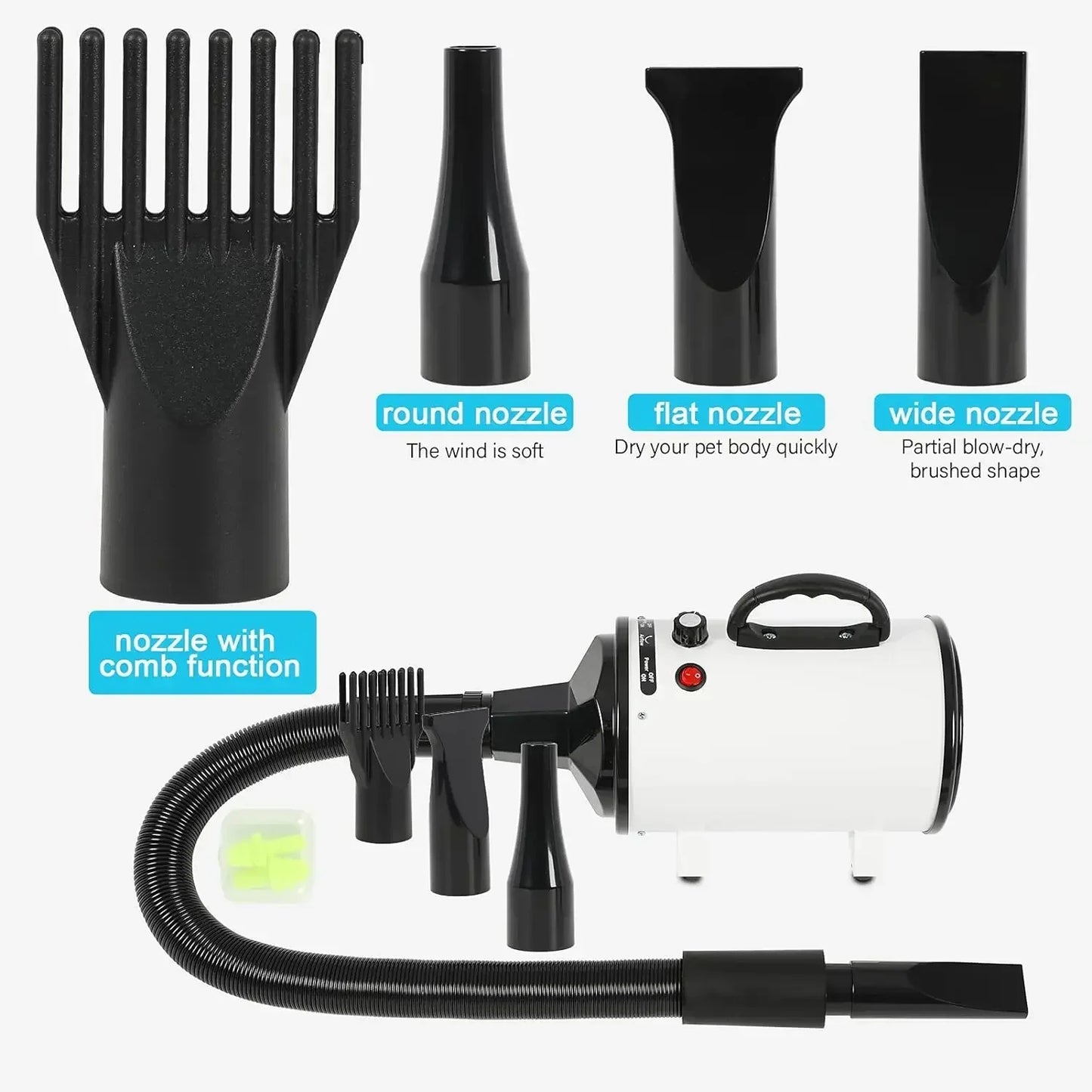 

Professional pet grooming dryer with customizable temperature