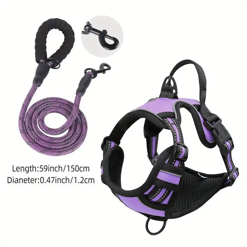 Breathable dog harness

