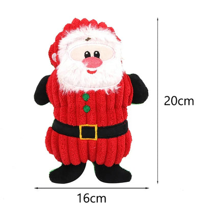 Christmas Squeaky Plush Toy for Dogs & Cats – Soft Holiday Chew Toy for Puppies, Small Dogs & Pets