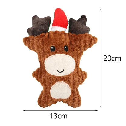 Christmas Squeaky Plush Toy for Dogs & Cats – Soft Holiday Chew Toy for Puppies, Small Dogs & Pets