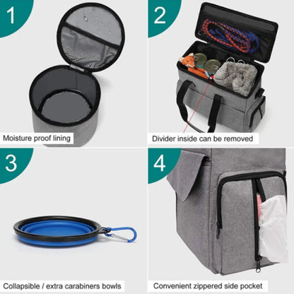 

Durable polyester dog travel tote